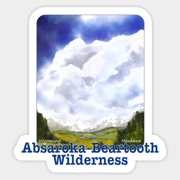 Absaroka-Beartooth Wilderness, Montana/Wyoming Sticker by MMcBuck